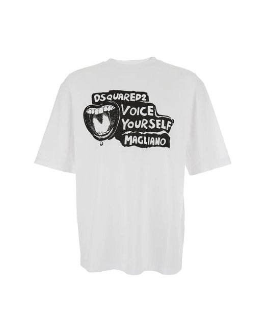 DSquared² T-Shirts in het White voor heren