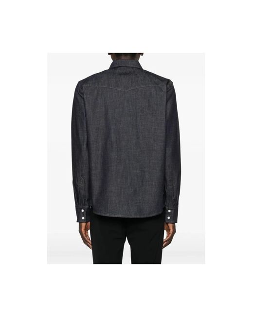 A.P.C. Black Denim Shirts for men