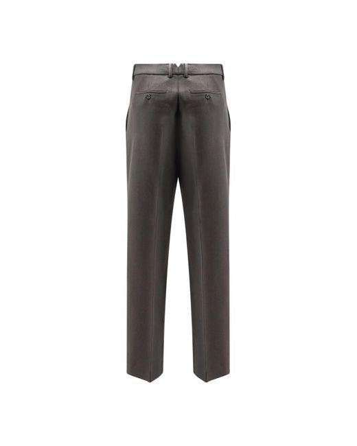 AMI Gray Straight Trousers for men