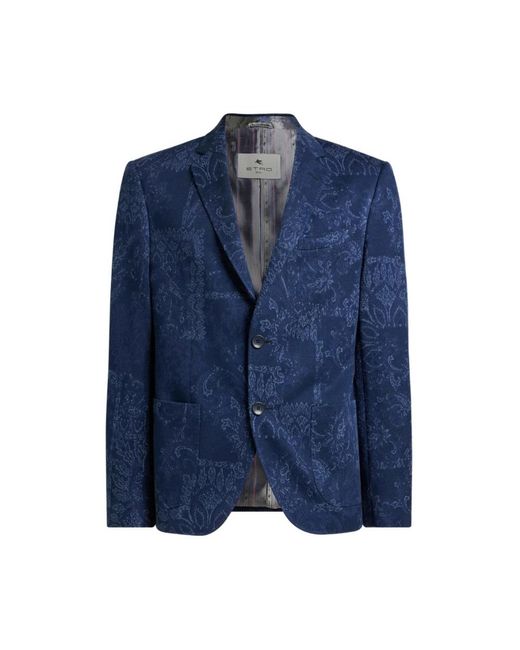 Etro Blue Blazers for men