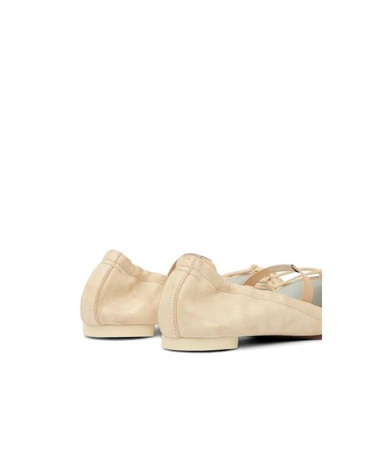 MM6 by Maison Margiela Natural Ballerina Shoes