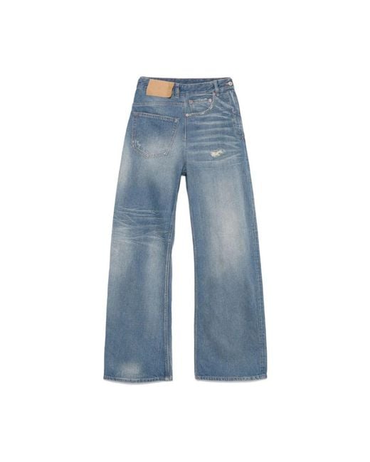 MM6 by Maison Margiela Blue Loose-Fit Jeans