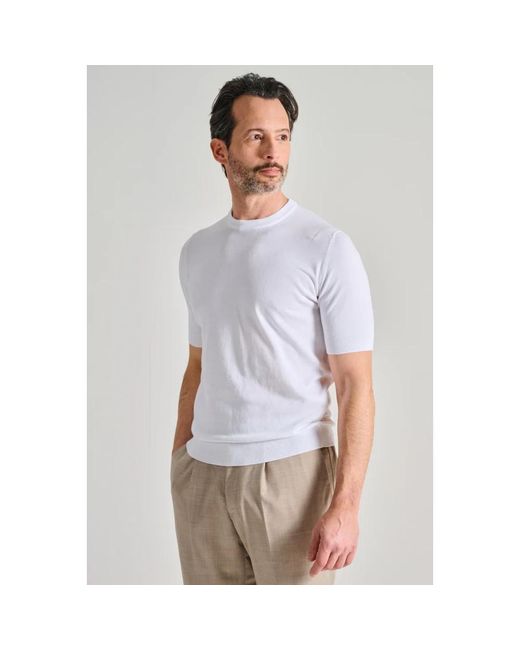 FILIPPO DE LAURENTIIS Purple Round-Neck Knitwear for men