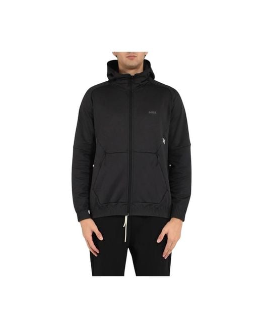 HUGO Black Zip-Throughs for men