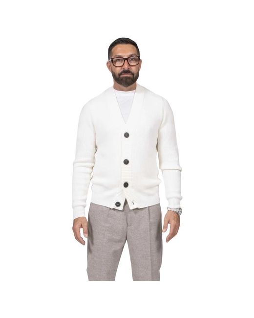 Cardigans Amaranto de hombre de color White