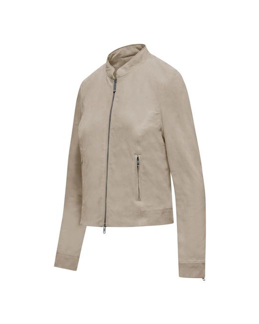 Leather Jackets Bomboogie de color Natural