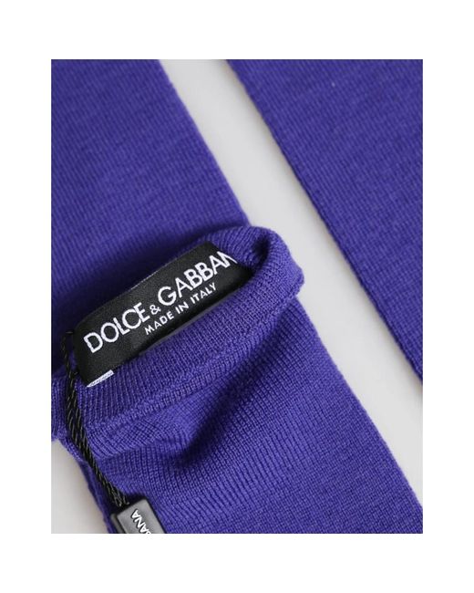 Dolce & Gabbana Purple Gloves