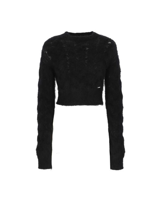 DSquared² Black Round-Neck Knitwear