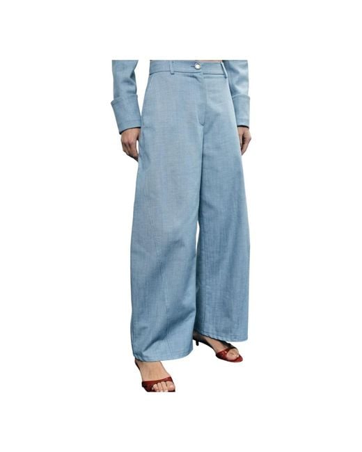 Imperial Blue Wide Trousers