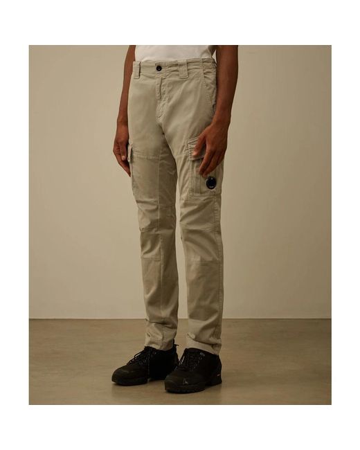 C P Company Green Slim-Fit Trousers for men