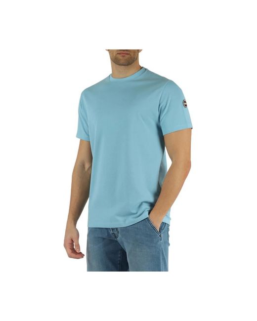 Colmar Regular fit piquet baumwoll t-shirt in Blue für Herren