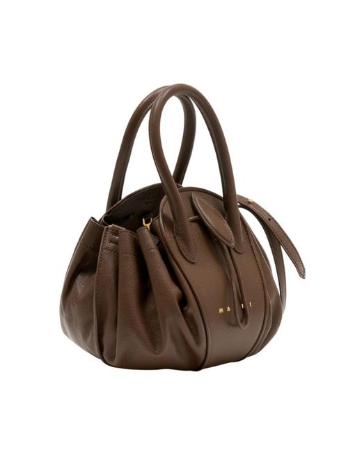 Handbags di Marni in Brown