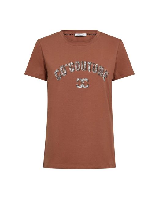 T-Shirts co'couture de color Brown