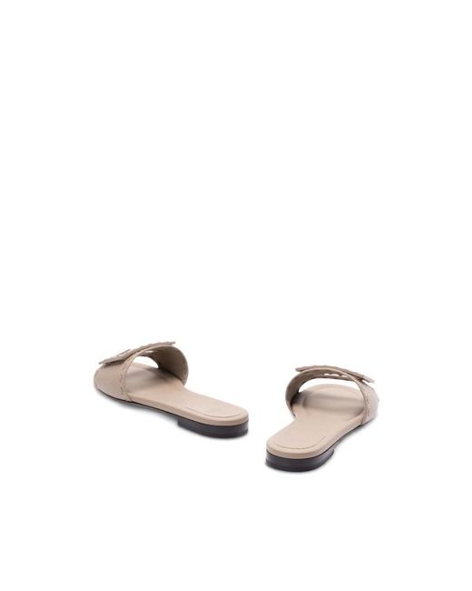 Fendi Brown Sliders