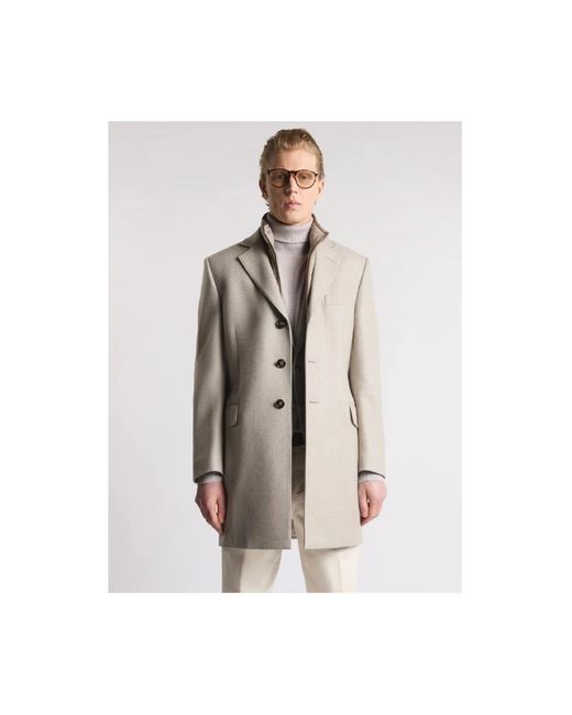 Fay Natural Single-Breasted Coats for men