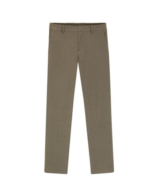 HUGO Gray Straight Trousers for men