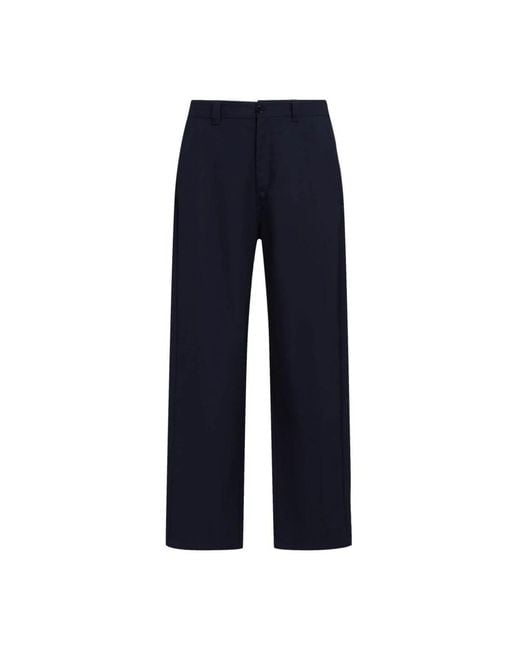 Marni Blue Straight Trousers for men