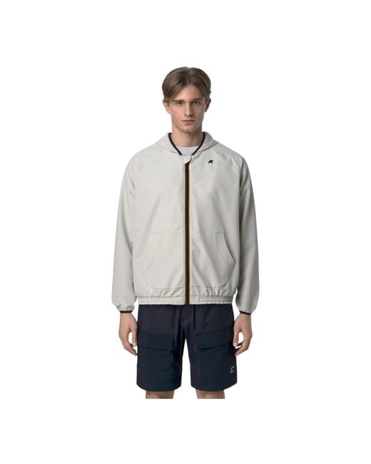 K-Way Gray Light Jackets for men