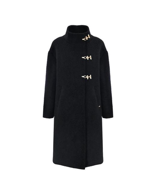 Kocca Black Single-Breasted Coats