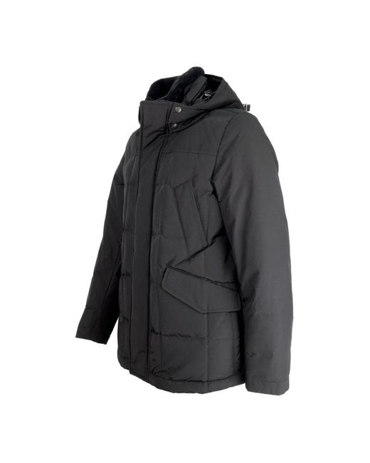 Woolrich Black Winter Jackets for men