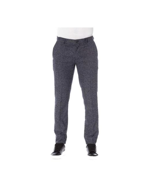 Trussardi Blue Slim-Fit Trousers for men