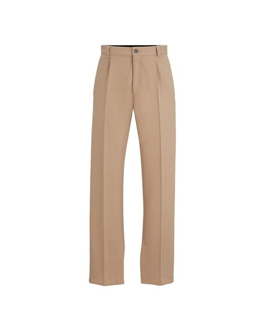 Boss Natural Wide Trousers