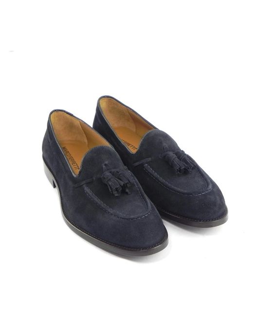 Marco Ferretti Blaue nappine loafer in Blue für Herren