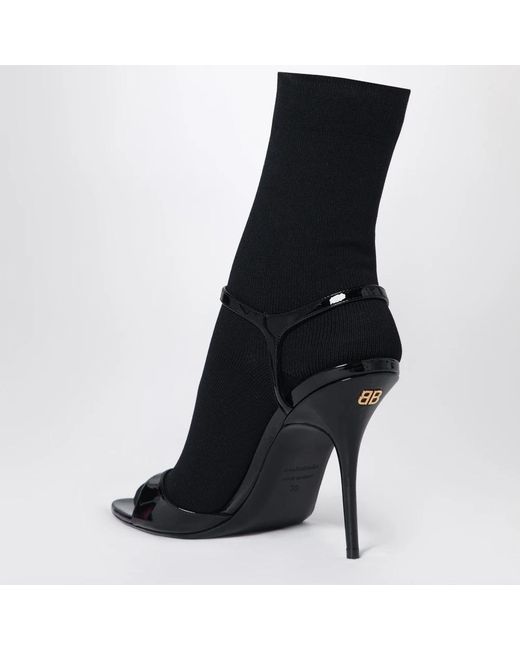 Balenciaga Black High Heel Sandals