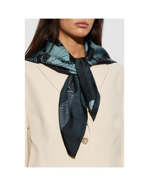 Versace Green Sunset Palms Seidenschal