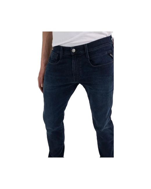 Replay Dunkle denim-jeans in Blue für Herren