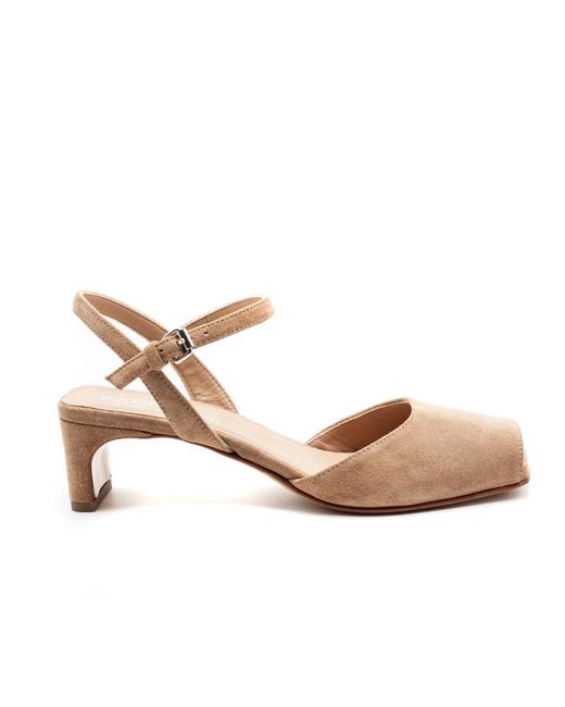 Elena Iachi Pink High Heel Sandals