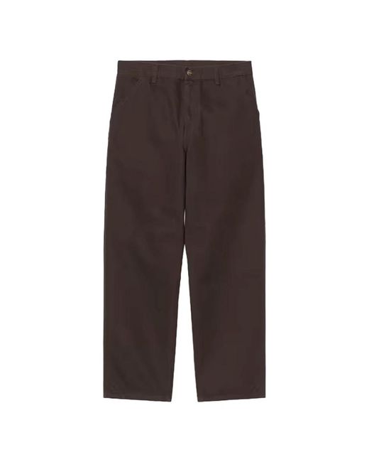 Carhartt Brown Straight Trousers for men
