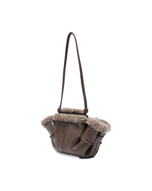 Hereu Zijde &Amp; Nylon Tassen Collectie in het Brown