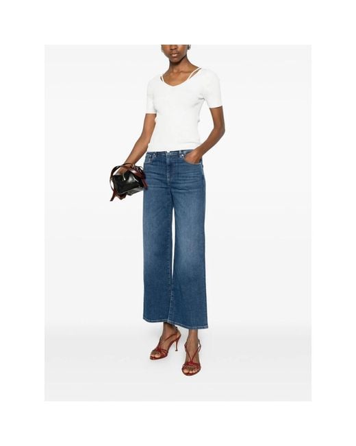 AG Jeans Blue Wide Jeans