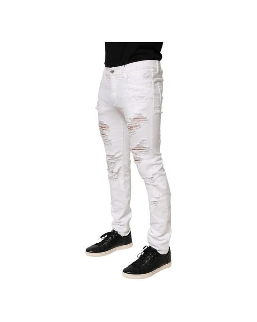 Dolce & Gabbana Blue Slim-Fit Jeans for men