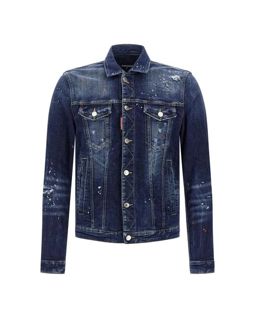 DSquared² Denim Jackets in het Blue voor heren