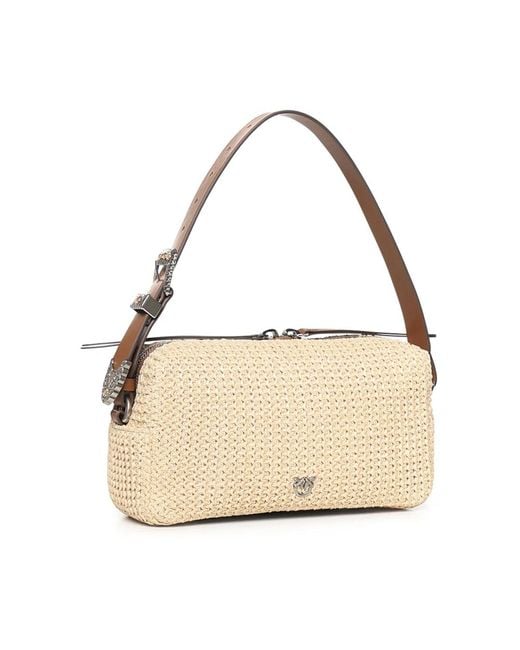 Pinko Natural Shoulder Bags