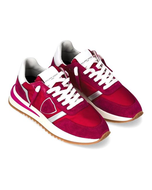 Philippe Model Red Sneakers