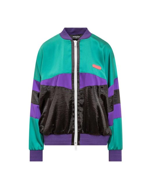 DSquared² Jassen ,Veelkleurig ,Polyester 80S Track Jacket in het Green