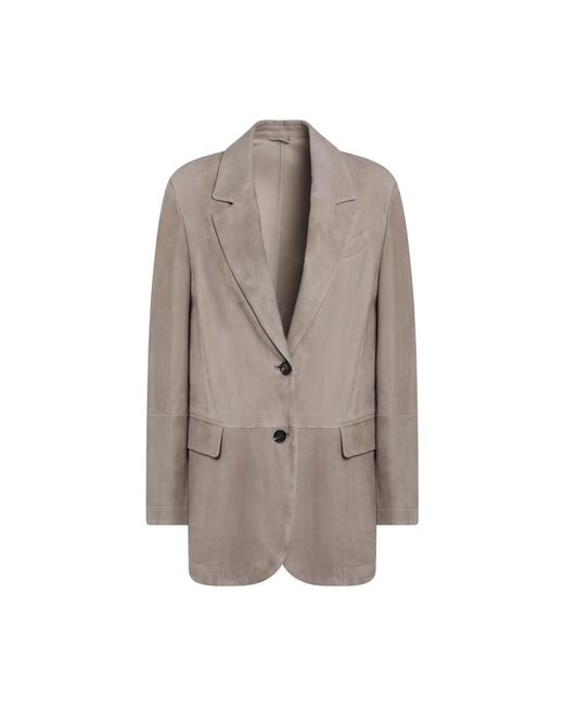 Brunello Cucinelli Brown Blazers