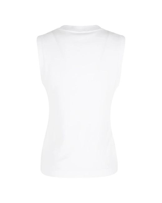 Vince Tops ,Wit ,High V Shell in het White