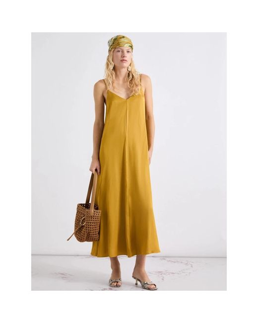 Marella Mllvoliera Slip Dress in het Yellow