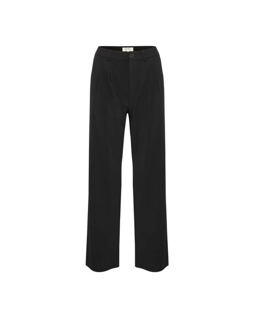 Part Two Broeken ,Zwart ,Zwarte Casual Broek in het Black