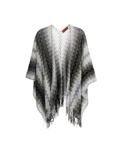 Missoni Jassen ,Veelkleurig ,Poncho in het Gray