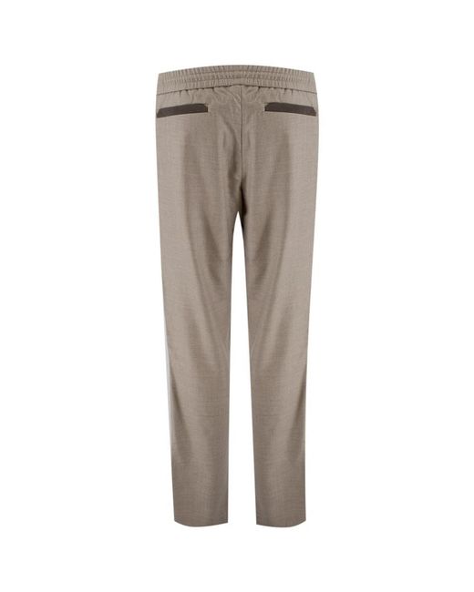 Sease Gray Straight Trousers for men