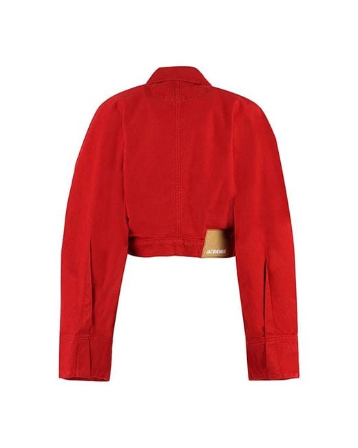 Jacquemus Red Denim Jackets