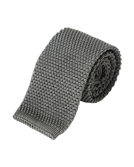 Brunello Cucinelli Marineblauer Kaschmir Krawatte Mit Strukturmuster in Gray für Herren