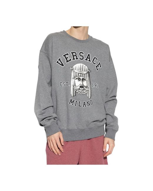 Versace Gray Sweatshirts for men
