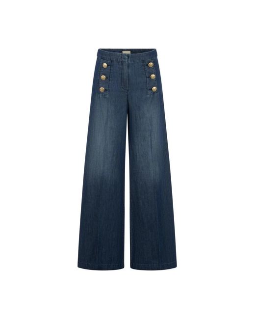 Wide Jeans Seductive en coloris Blue