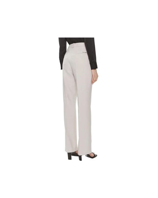 Calvin Klein Gray Straight Trousers